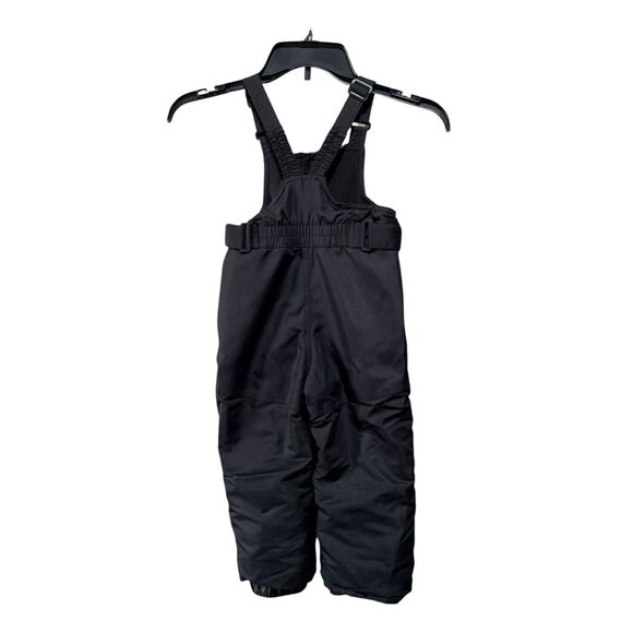 Cat & Jack Kids Black Snow Bib Overalls Size 2T Winter Ski Pants Insulated - Picture 3 of 7